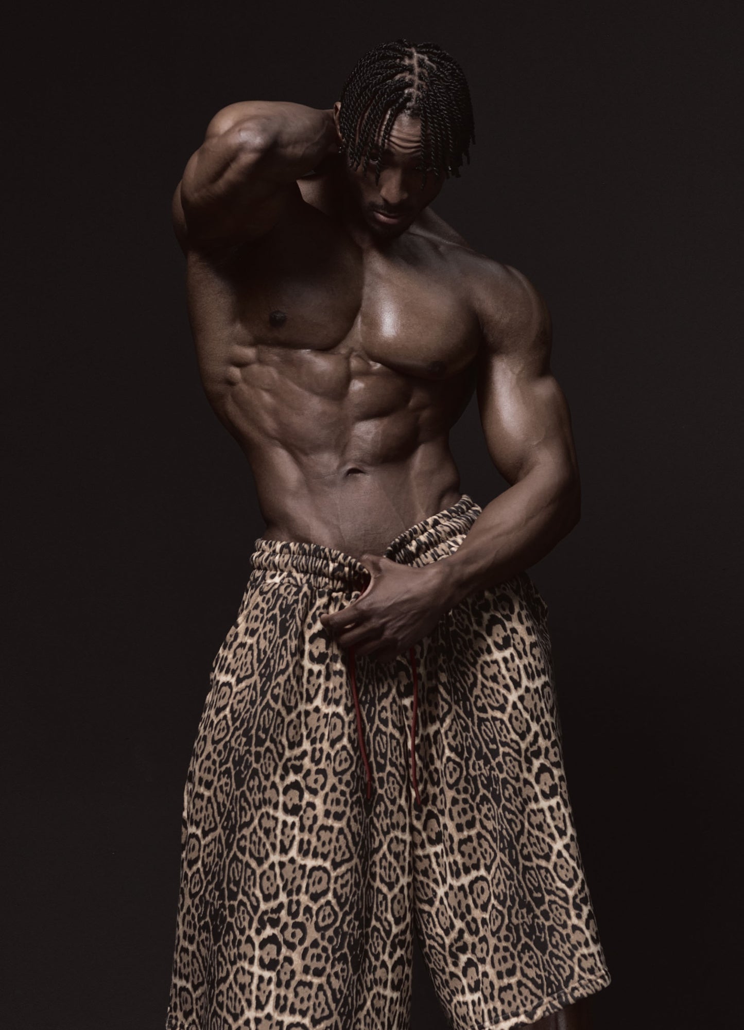 Bermuda Shorts Leopard Gold