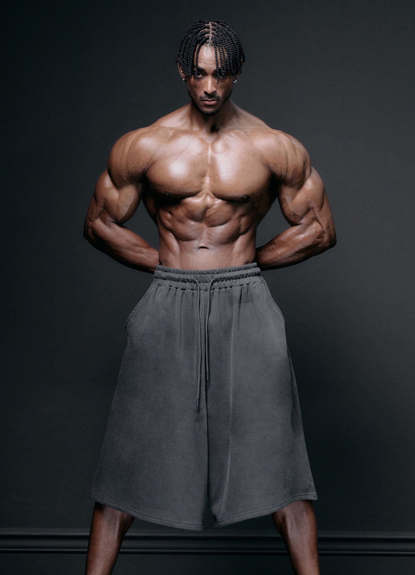 Bermuda Shorts Faded Gray