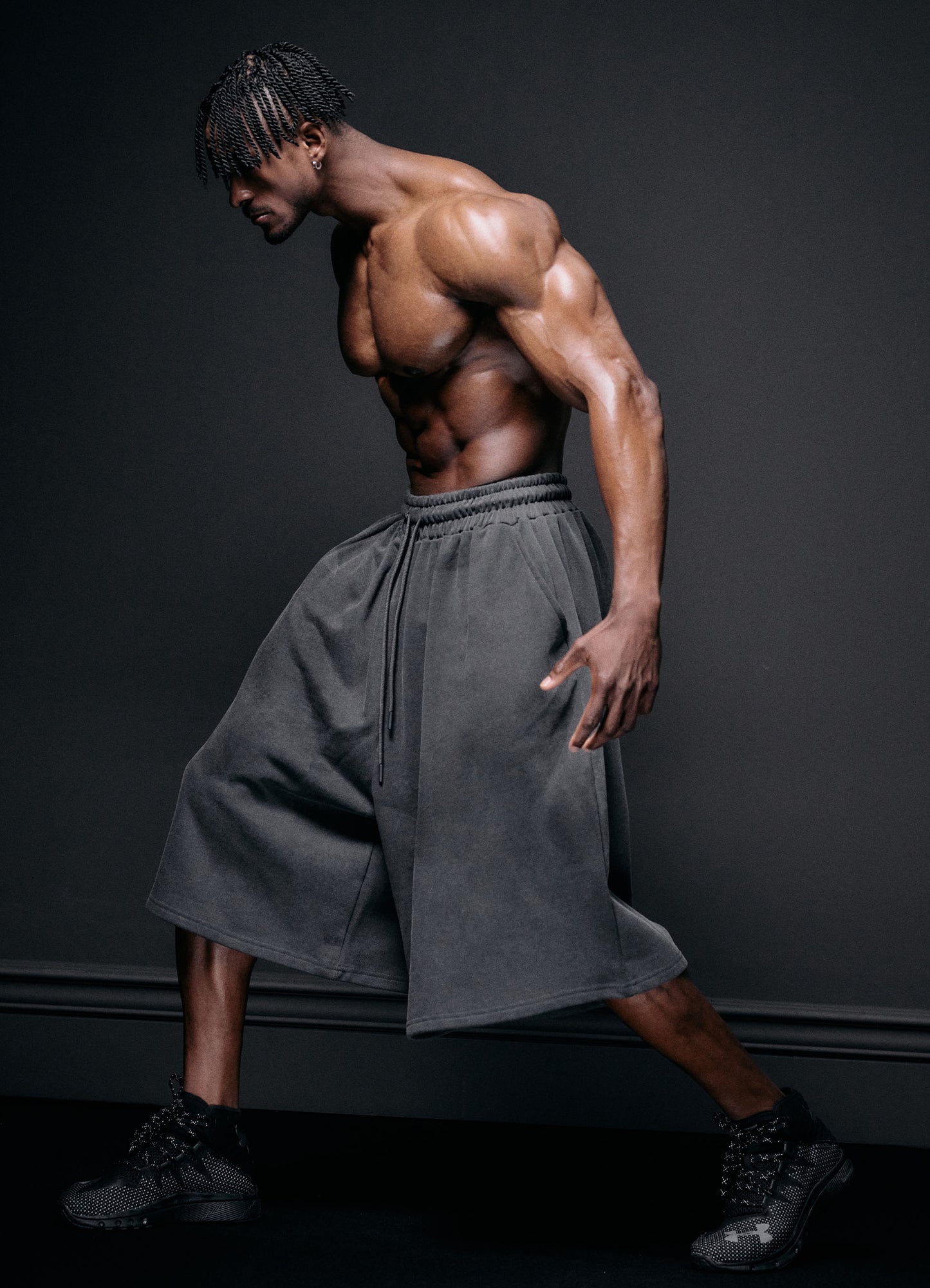 Bermuda Shorts Faded Gray