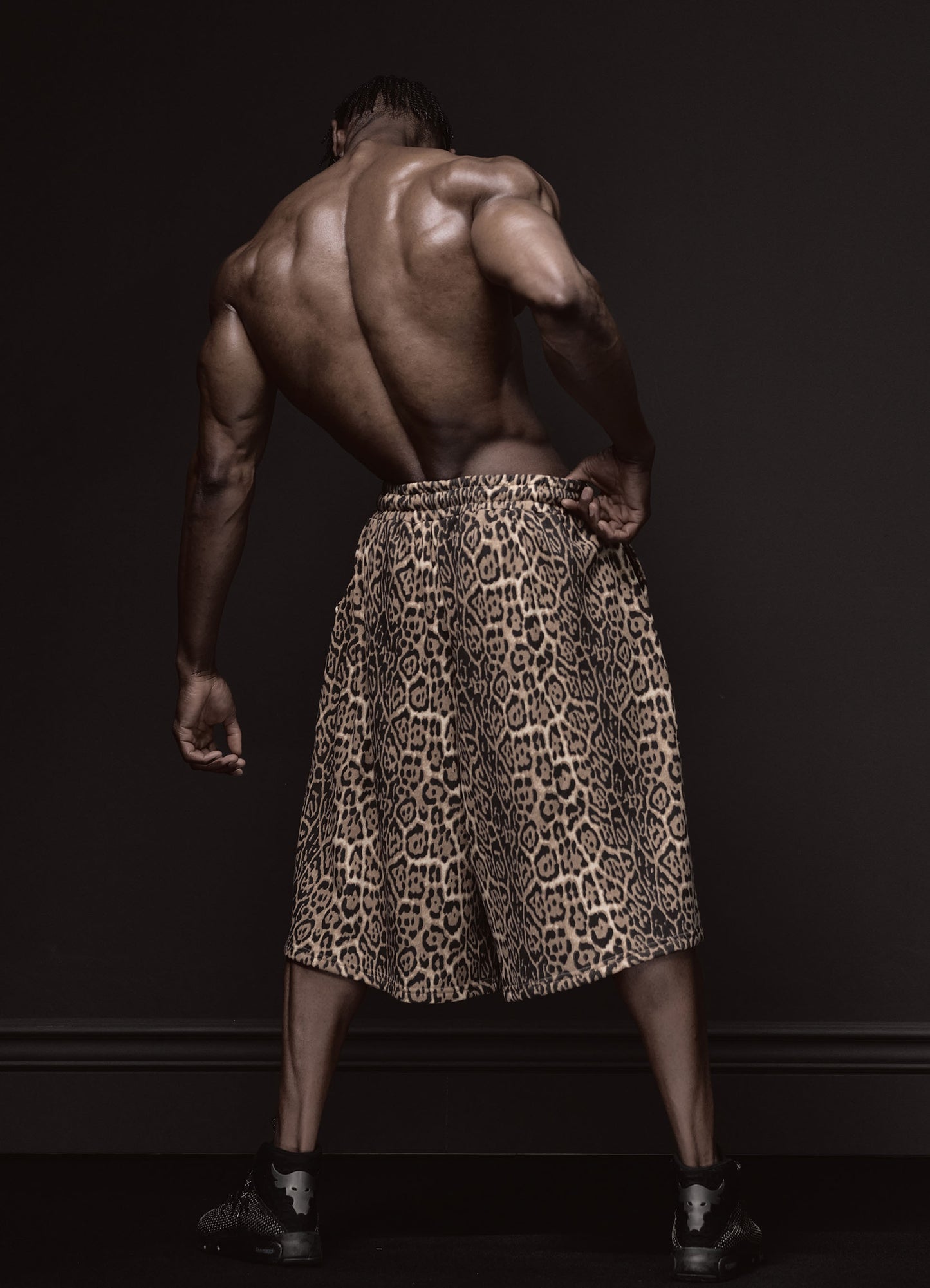 Bermuda Shorts Leopard Gold