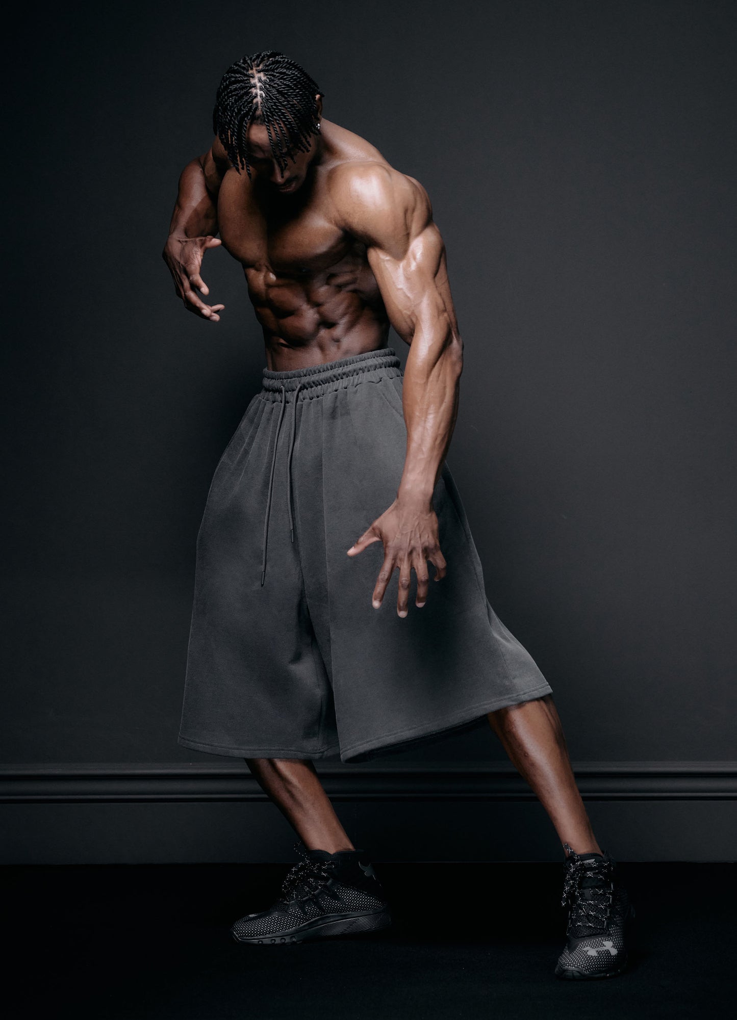 Bermuda Shorts Faded Gray